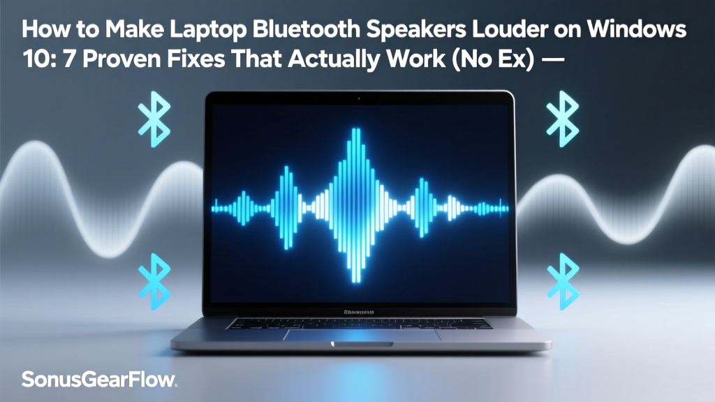 How to Make Laptop Bluetooth Speakers Louder on Windows 10: 7 Proven Fixes That Actually Work (No Extra Hardware Needed)
