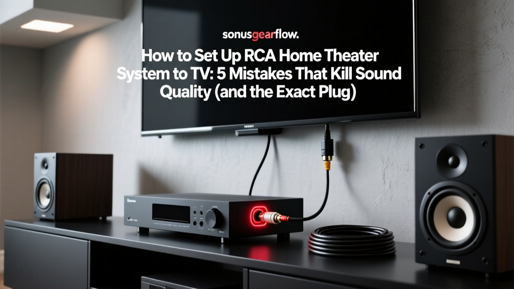 How to Set Up RCA Home Theater System to TV: 5 Mistakes That Kill Sound Quality (and the Exact Plug Order You’re Getting Wrong)