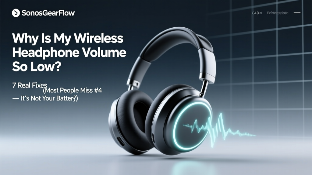 Why Is My Wireless Headphone Volume So Low? 7 Real Fixes (Most People Miss #4 — It’s Not Your Battery or Bluetooth)