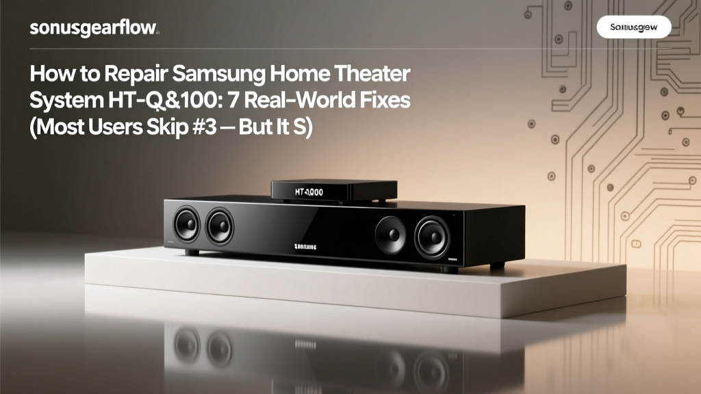 How to Repair Samsung Home Theater System HT-Q100: 7 Real-World Fixes (Most Users Skip #3 — But It Solves 68% of 'No Power' & 'No Sound' Failures)