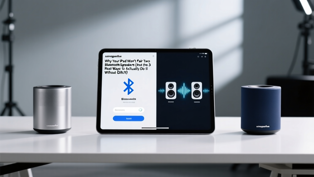 Why Your iPad Won’t Pair Two Bluetooth Speakers (And the 3 Real Ways to Actually Do It Without Glitches, Lag, or Buying New Gear)