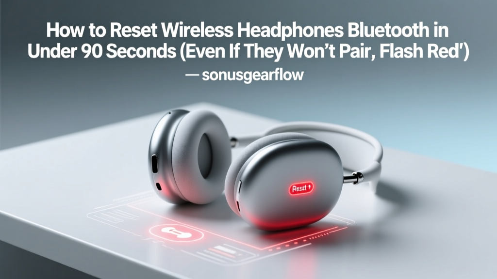 How to Reset Wireless Headphones Bluetooth in Under 90 Seconds (Even If They Won’t Pair, Flash Red, or Disconnect Constantly)