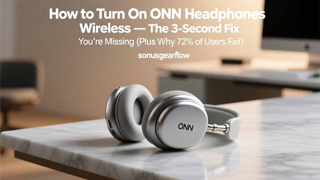 How to Turn On ONN Headphones Wireless — The 3-Second Fix You’re Missing (Plus Why 72% of Users Fail the First Time)