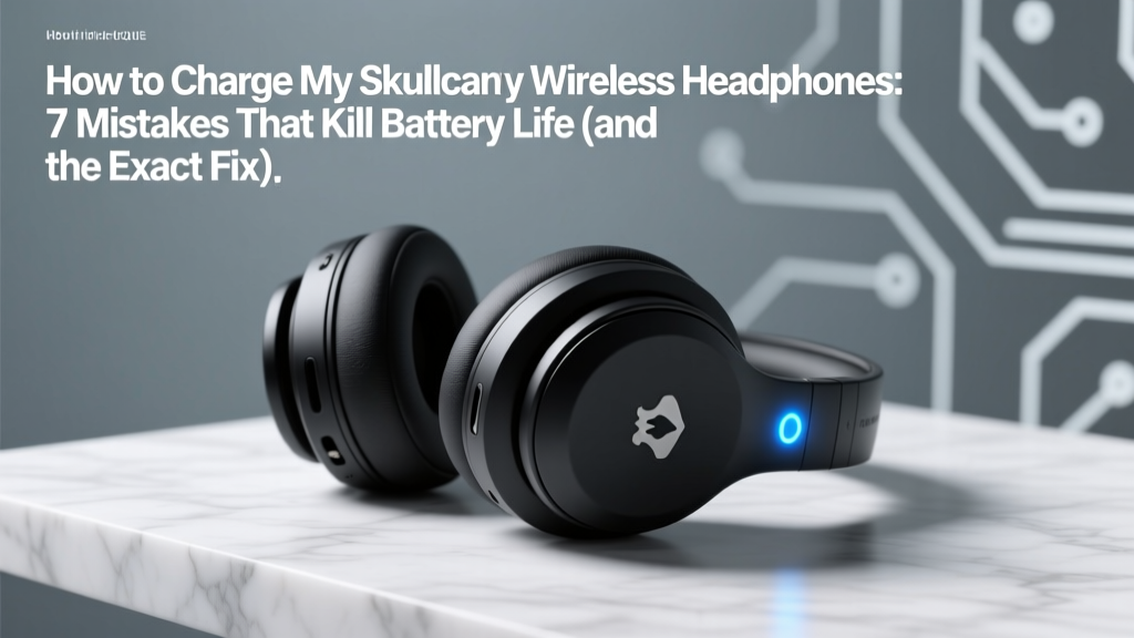 How to Charge My Skullcandy Wireless Headphones: 7 Mistakes That Kill Battery Life (and the Exact Charging Routine Engineers Recommend for 3+ Years of Reliable Use)