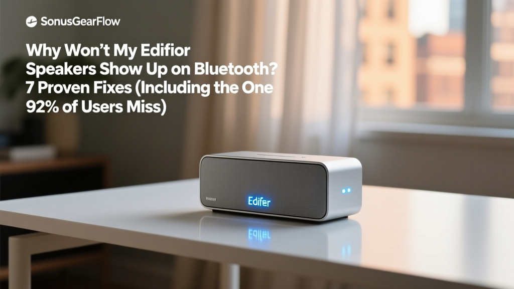 Why Won’t My Edifier Speakers Show Up on Bluetooth? 7 Proven Fixes (Including the One 92% of Users Miss in Settings)