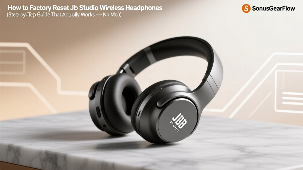 How to Factory Reset JLab Studio Wireless Headphones (Step-by-Step Guide That Actually Works — No More Pairing Glitches, Frozen Buttons, or Audio Dropouts)