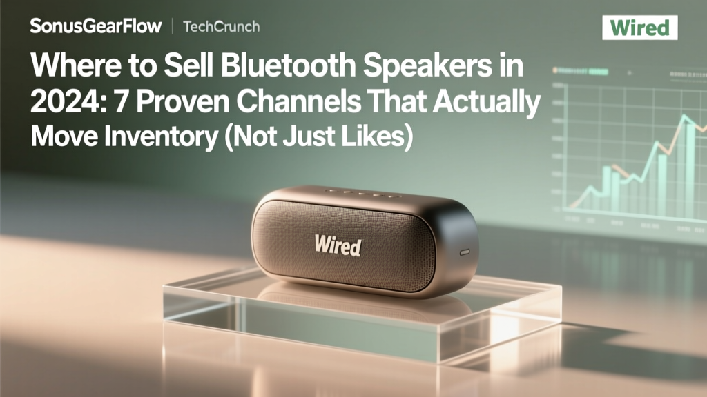 Where to Sell Bluetooth Speakers in 2024: 7 Proven Channels That Actually Move Inventory (Not Just Listings) — From Facebook Marketplace to B2B Wholesalers