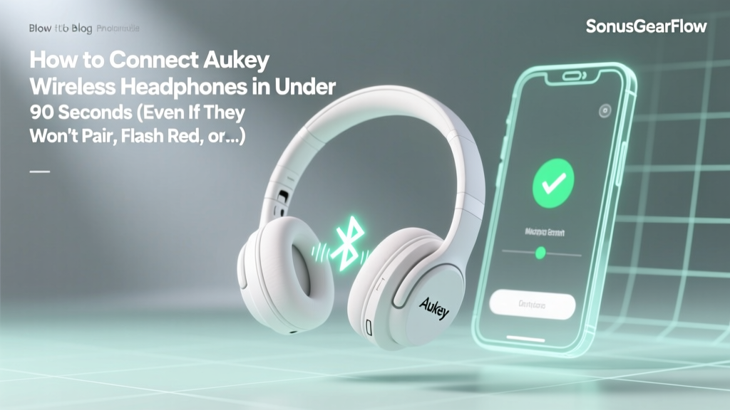How to Connect Aukey Wireless Headphones in Under 90 Seconds (Even If They Won’t Pair, Flash Red, or Disconnect Mid-Call — Real Troubleshooting, Not Generic Steps)