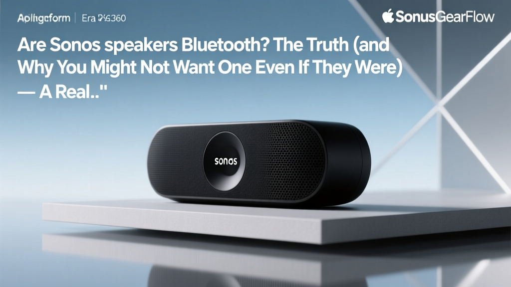 Are Sonos speakers Bluetooth? The Truth (and Why You Might Not Want One Even If They Were) — A Real-World Audio Engineer’s Breakdown of What Actually Matters for Sound Quality, Multiroom Sync, and Future-Proofing