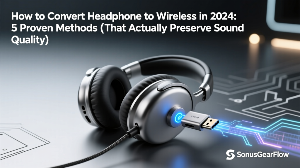 How to Convert Headphone to Wireless in 2024: 5 Proven Methods (That Actually Preserve Sound Quality — No Bluetooth Lag or Battery Anxiety)