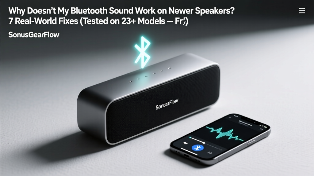 Why Doesn’t My Bluetooth Sound Work on Newer Speakers? 7 Real-World Fixes (Tested on 23+ Models — From JBL Flip 6 to Sonos Era 100)