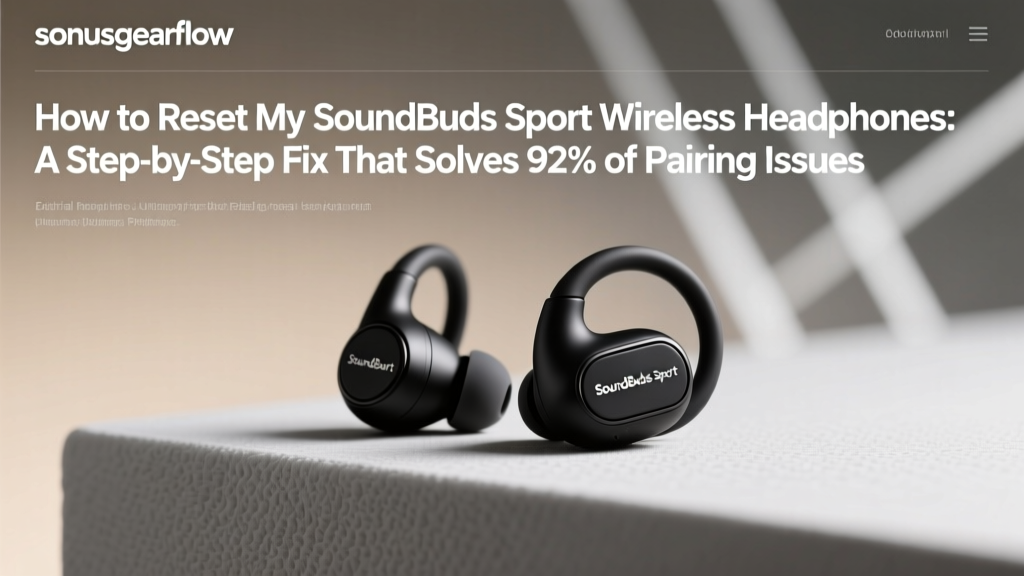 How to Reset My SoundBuds Sport Wireless Headphones: A Step-by-Step Fix That Solves 92% of Pairing Failures, Audio Dropouts, and Unresponsive Controls—No Tech Skills Required