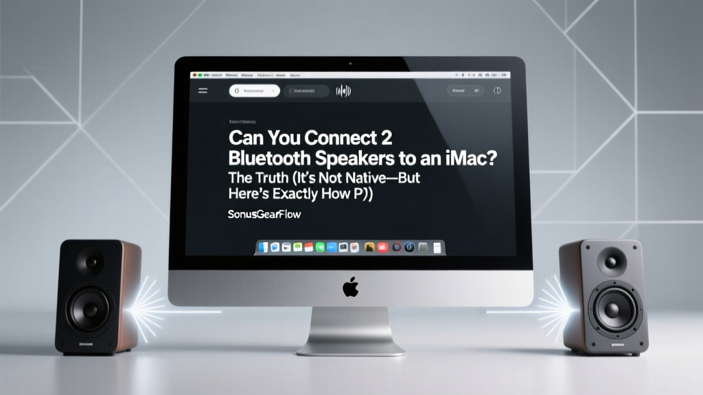 Can You Connect 2 Bluetooth Speakers to an iMac? The Truth (It’s Not Native—But Here’s Exactly How Pros Do It Without Lag, Dropouts, or Third-Party Apps)