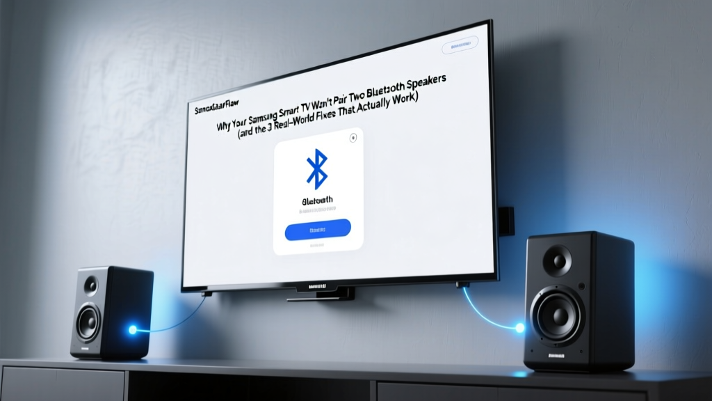 Why Your Samsung Smart TV Won’t Pair Two Bluetooth Speakers (and the 3 Real-World Fixes That Actually Work in 2024 — No Adapter Hacks or Jailbreaking Required)