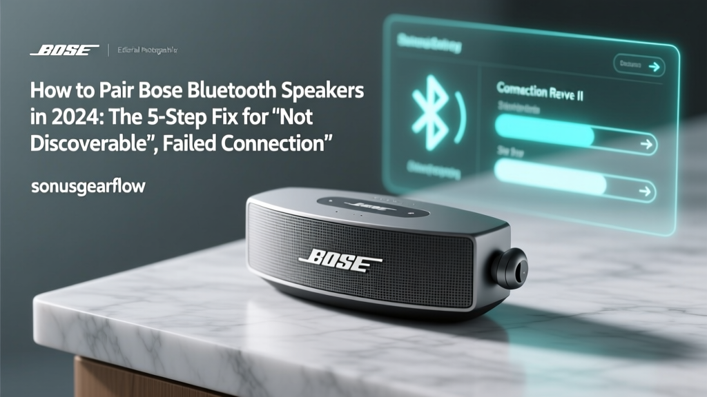 How to Pair Bose Bluetooth Speakers in 2024: The 5-Step Fix for 'Not Discoverable', Failed Connections, and Ghost Pairings (No Tech Support Needed)