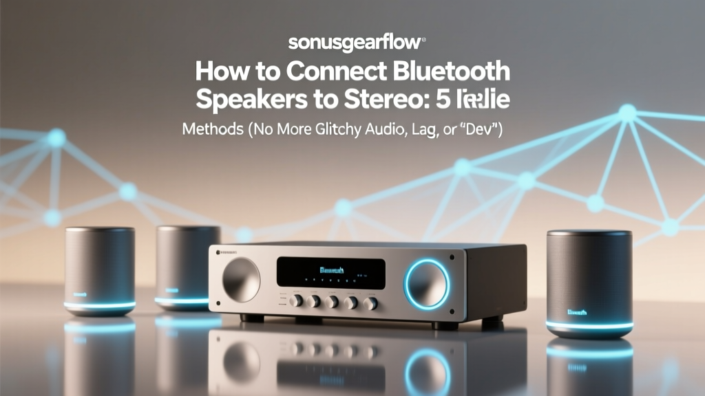 How to Connect Bluetooth Speakers to Stereo: 5 Reliable Methods (No More Glitchy Audio, Lag, or 'Device Not Found' Frustration)