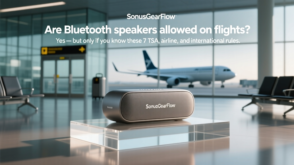 Are Bluetooth speakers allowed on flights? Yes — but only if you know these 7 TSA, airline, and international rules before boarding (or risk confiscation, fines, or gate delays)