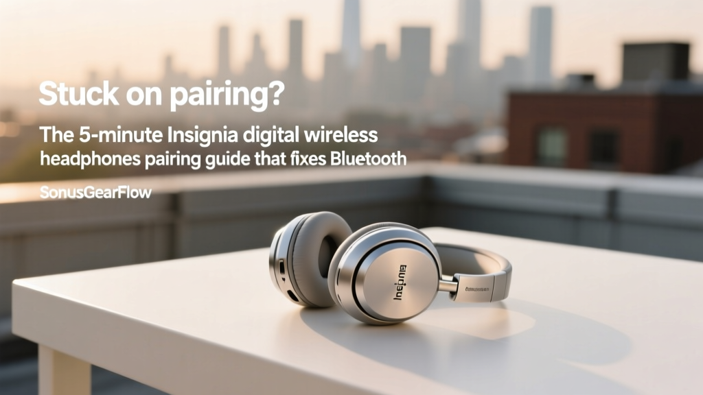 Stuck on pairing? The 5-minute Insignia digital wireless headphones pairing guide that fixes Bluetooth timeouts, flashing light confusion, and 'device not found' errors — no manual required.