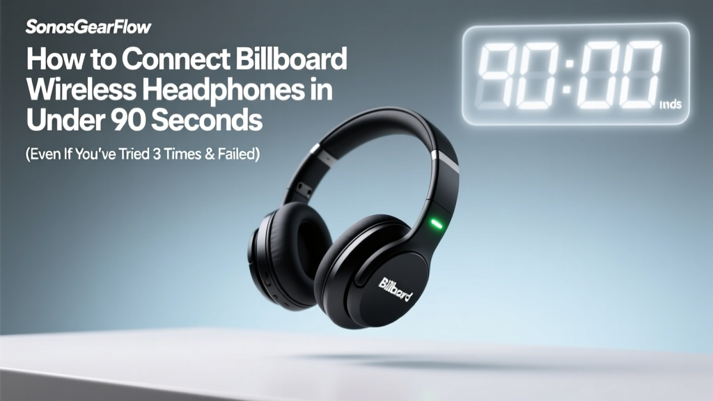 How to Connect Billboard Wireless Headphones in Under 90 Seconds (Even If You’ve Tried 3 Times & Failed — Here’s the Real Fix)