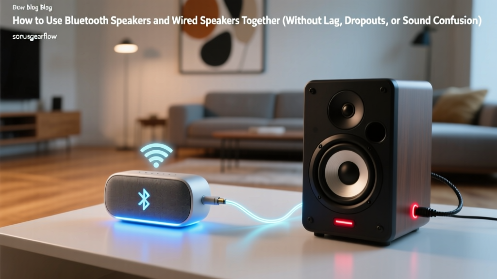 How to Use Bluetooth Speakers and Wired Speakers Together (Without Lag, Dropouts, or Sound Confusion) — A Studio Engineer’s Real-World Setup Guide for Seamless Dual-Audio Playback