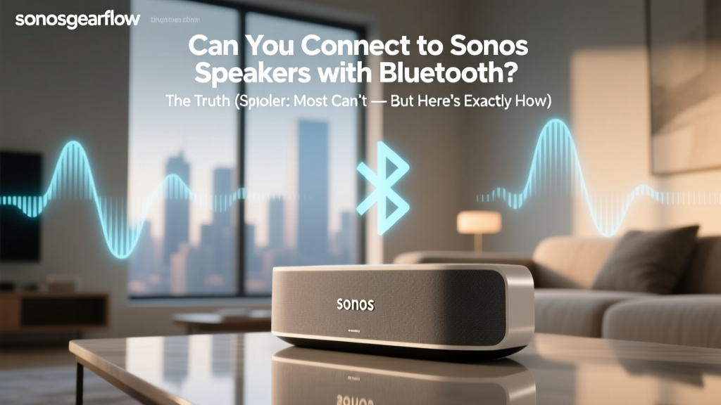 Can You Connect to Sonos Speakers with Bluetooth? The Truth (Spoiler: Most Can’t — But Here’s Exactly How to Make It Work Without Buying New Gear)