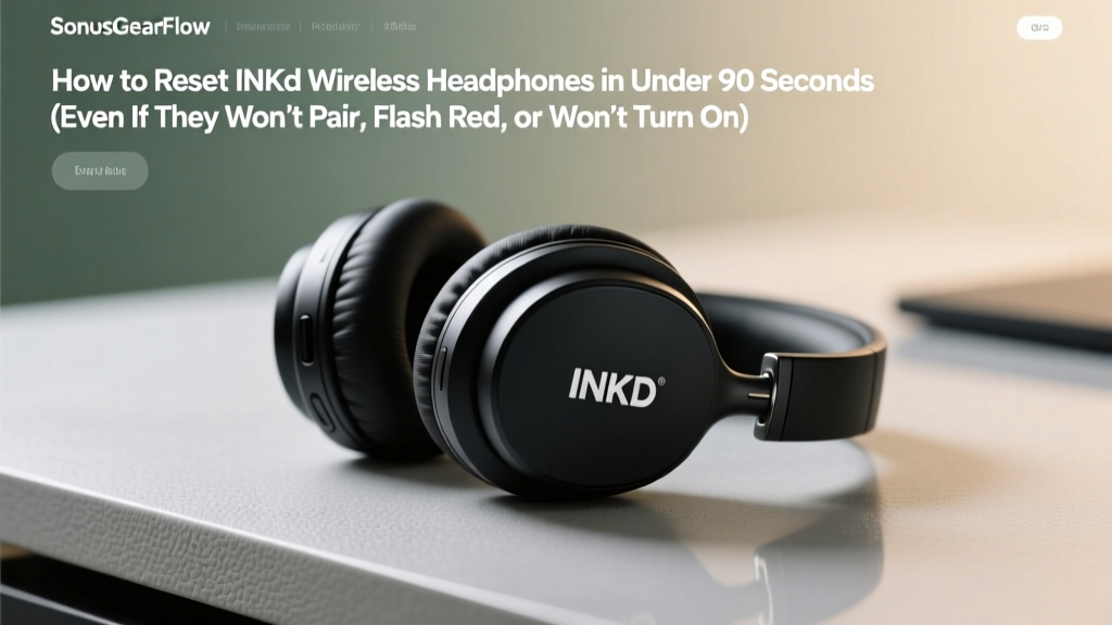 How to Reset INKd Wireless Headphones in Under 90 Seconds (Even If They Won’t Pair, Flash Red, or Won’t Turn On — No Tech Skills Required)