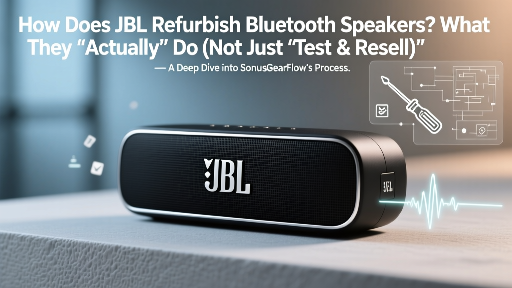 How Does JBL Refurbish Bluetooth Speakers? What They *Actually* Do (Not Just 'Test & Resell') — A Transparent Breakdown of Factory Refurbs, Grade Tiers, Warranty Coverage, and How to Spot a Real JBL Certified Refurb vs. Third-Party Fakes