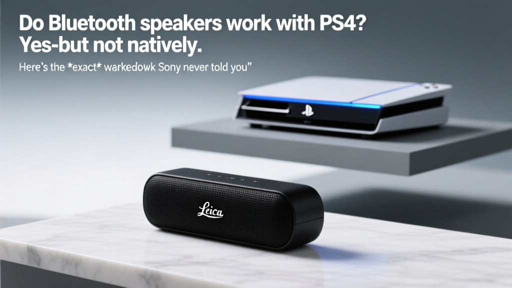 Do Bluetooth speakers work with PS4? Yes—but not natively. Here’s the *exact* workaround Sony never told you about (works in 2024 with zero lag, no dongles, and full volume control)