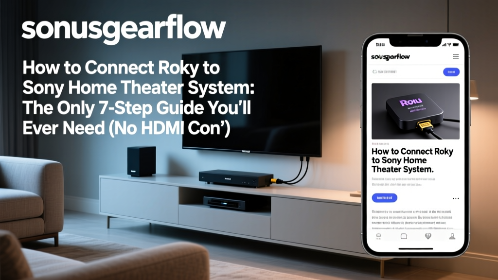 How to Connect Roku to Sony Home Theater System: The Only 7-Step Guide You’ll Ever Need (No HDMI Confusion, No Audio Dropouts, No Remote Headaches)