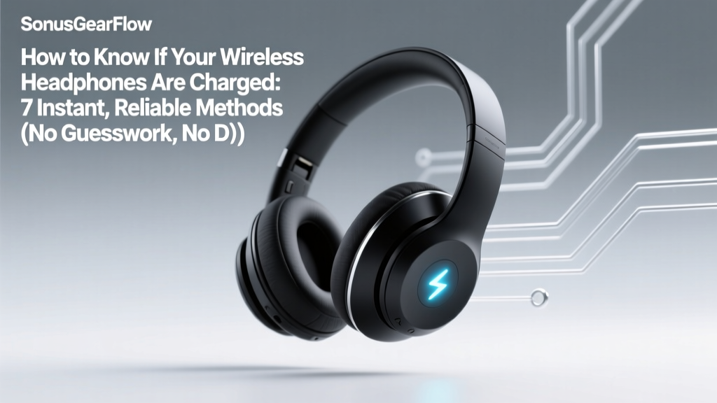 How to Know If Your Wireless Headphones Are Charged: 7 Instant, Reliable Methods (No Guesswork, No Dead Zones, No Frustration)