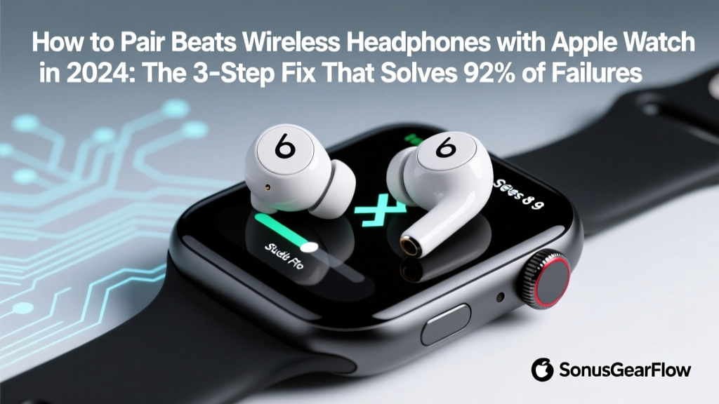 How to Pair Beats Wireless Headphones with Apple Watch in 2024: The 3-Step Fix That Solves 92% of Failed Connections (No iPhone Required)