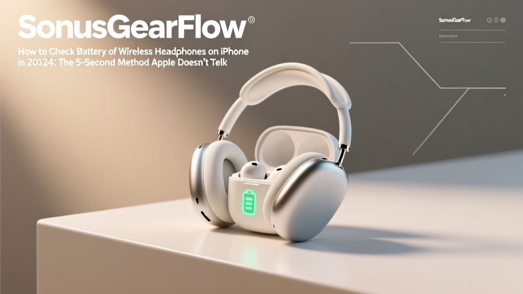 How to Check Battery of Wireless Headphones on iPhone in 2024: The 5-Second Method Apple Doesn’t Tell You (Plus Why Your AirPods Show ‘—%’ & How to Fix It)