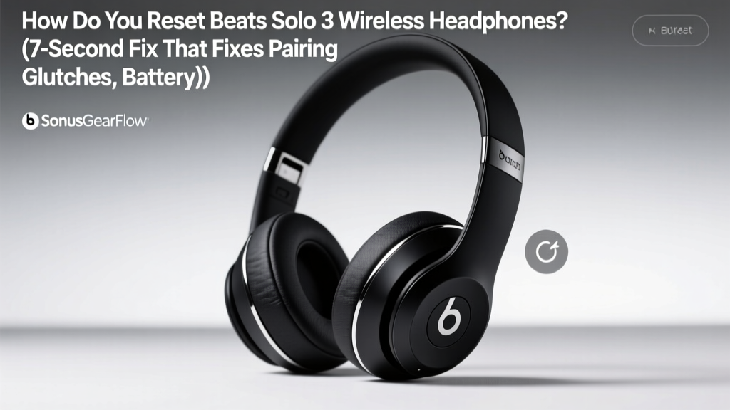 How Do You Reset Beats Solo 3 Wireless Headphones? (7-Second Fix That Fixes Pairing Glitches, Battery Confusion & Bluetooth Ghosting — No Factory Reset Needed)