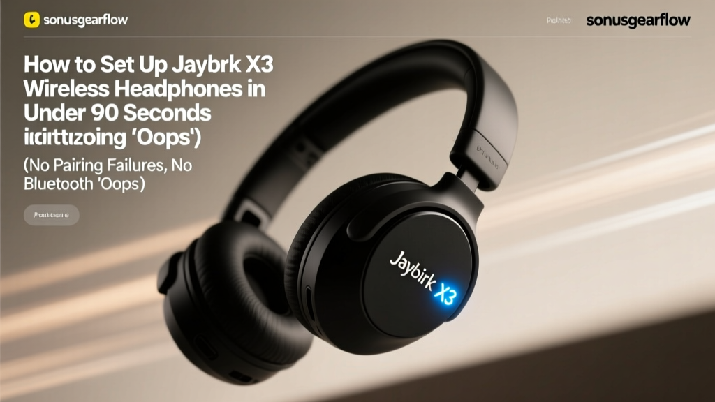 How to Set Up Jaybird X3 Wireless Headphones in Under 90 Seconds (No Pairing Failures, No Bluetooth Ghosting — Just Clear Audio, Every Time)