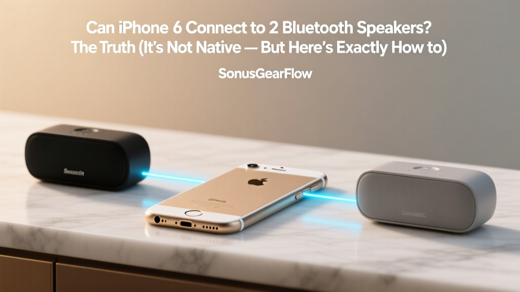 Can iPhone 6 Connect to 2 Bluetooth Speakers? The Truth (It’s Not Native — But Here’s Exactly How to Make It Work Without Glitches, Lag, or Extra Apps)