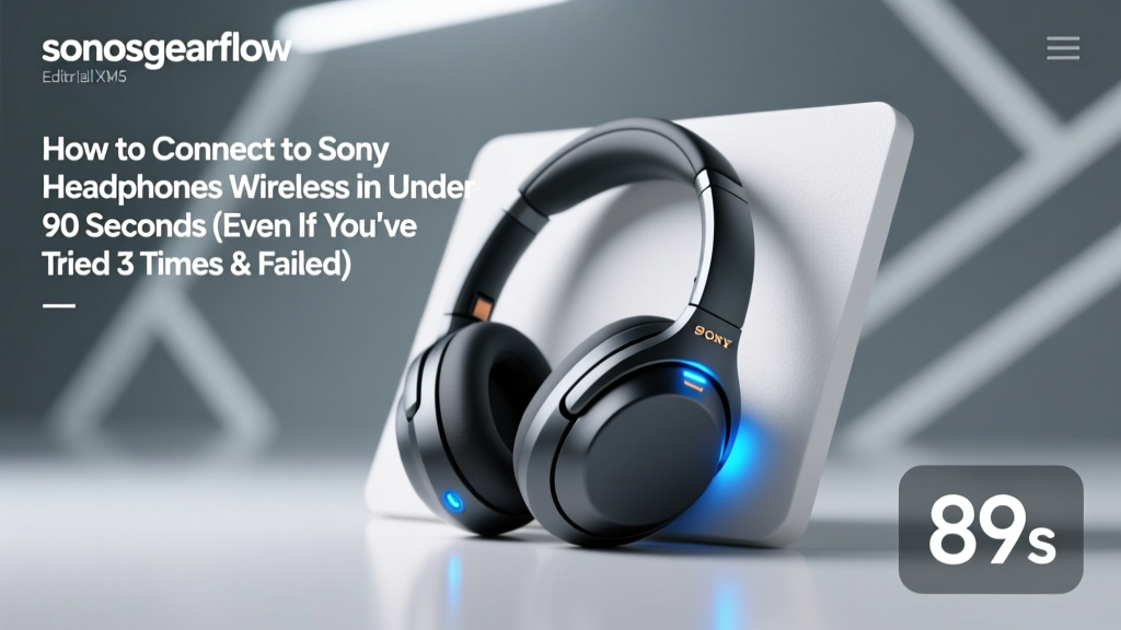 How to Connect to Sony Headphones Wireless in Under 90 Seconds (Even If You’ve Tried 3 Times & Failed — Here’s What Your Manual Skips)