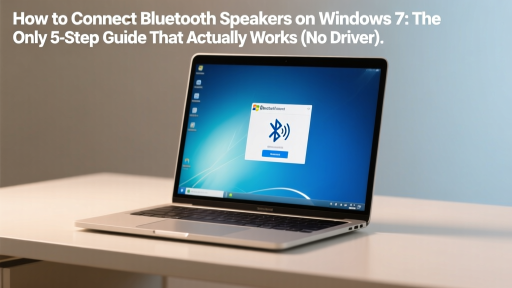 How to Connect Bluetooth Speakers on Windows 7: The Only 5-Step Guide That Actually Works (No Driver Ghosts, No 'Device Not Found' Loops, and Zero Registry Tweaks Required)