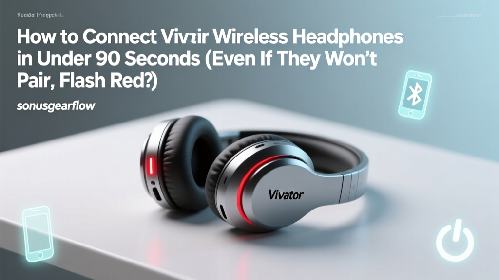 How to Connect Vivitar Wireless Headphones in Under 90 Seconds (Even If They Won’t Pair, Flash Red, or Disconnect Mid-Use — Step-by-Step Fix for Every Model)