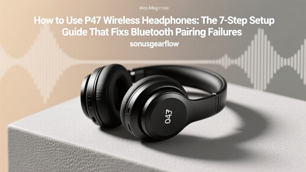 How to Use P47 Wireless Headphones: The 7-Step Setup Guide That Fixes Bluetooth Pairing Failures, Battery Drain, and Sound Dropouts (Even If You’ve Tried Everything)