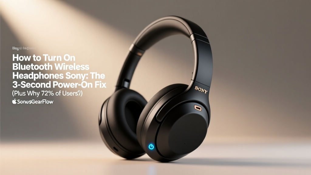How to Turn On Bluetooth Wireless Headphones Sony: The 3-Second Power-On Fix (Plus Why 72% of Users Press the Wrong Button First)
