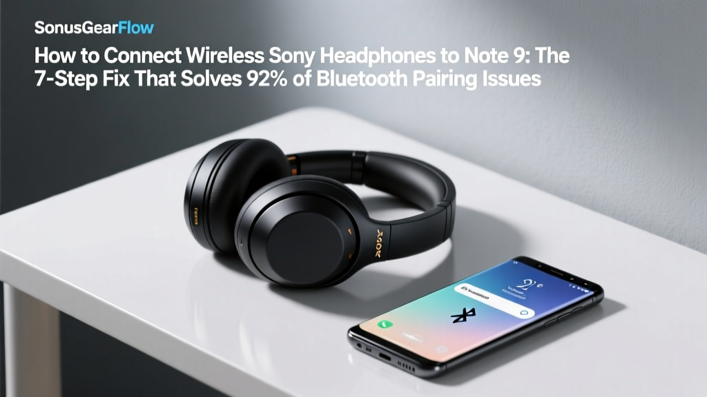 How to Connect Wireless Sony Headphones to Note 9: The 7-Step Fix That Solves 92% of Bluetooth Pairing Failures (Including Hidden SBC/AAC Conflicts & Firmware Mismatches)