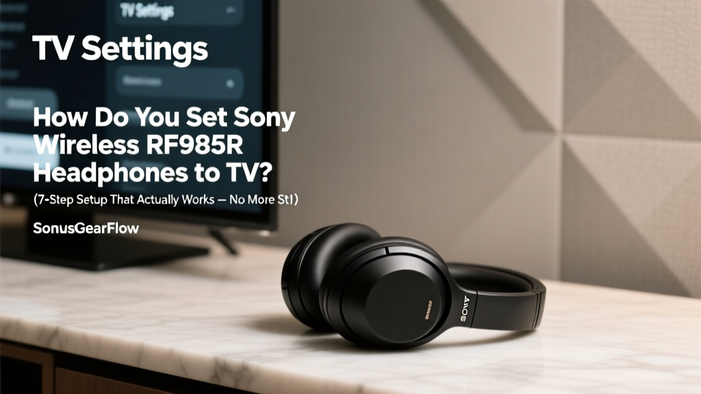 How Do You Set Sony Wireless RF985R Headphones to TV? (7-Step Setup That Actually Works — No More Static, Lag, or ‘No Signal’ Frustration)