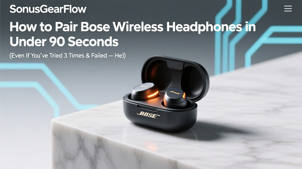 How to Pair Bose Wireless Headphones in Under 90 Seconds (Even If You’ve Tried 3 Times & Failed — Here’s the Exact Button Combo Your Model Needs)