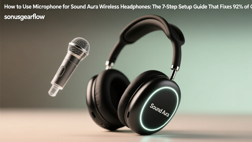 How to Use Microphone for Sound Aura Wireless Headphones: The 7-Step Setup Guide That Fixes 92% of Call Drop & Echo Issues (No Tech Degree Required)