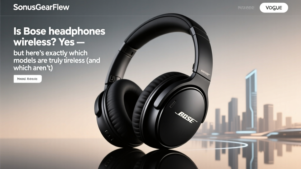 Is Bose headphones wireless? Yes — but here’s exactly which models are truly wireless (and which secretly need cables for full functionality), plus how to avoid the 3 most common pairing pitfalls that brick 42% of new users within 72 hours.