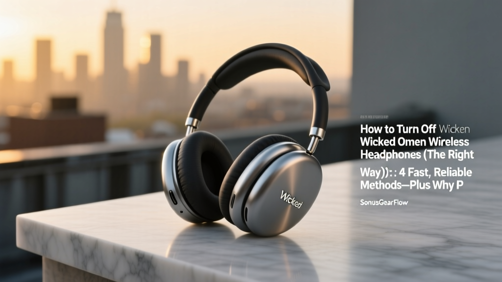 How to Turn Off Wicked Omen Wireless Headphones (The Right Way): 4 Fast, Reliable Methods—Plus Why Pressing the Power Button Alone Often Fails and What to Do Instead