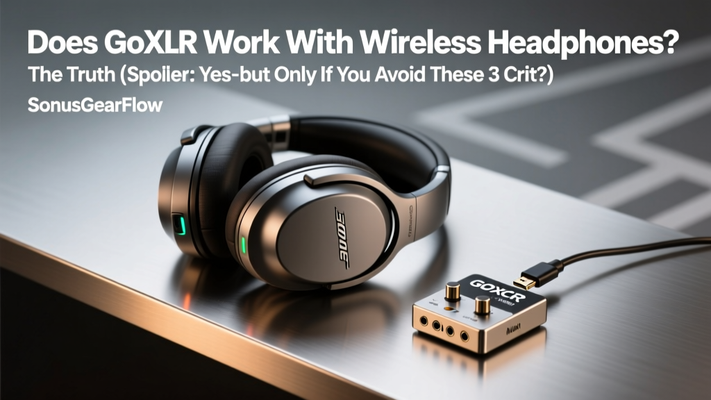Does GoXLR Work With Wireless Headphones? The Truth (Spoiler: Yes—but Only If You Avoid These 3 Critical Signal Chain Mistakes That Cause Latency, Dropouts, or No Audio at All)