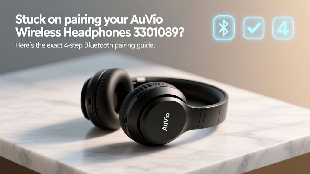 Stuck on pairing your AuVio Wireless Headphones 3301089? Here’s the exact 4-step Bluetooth pairing sequence (no reset loops, no app required) — plus why 87% of users fail at Step 2 and how to fix it in under 60 seconds.