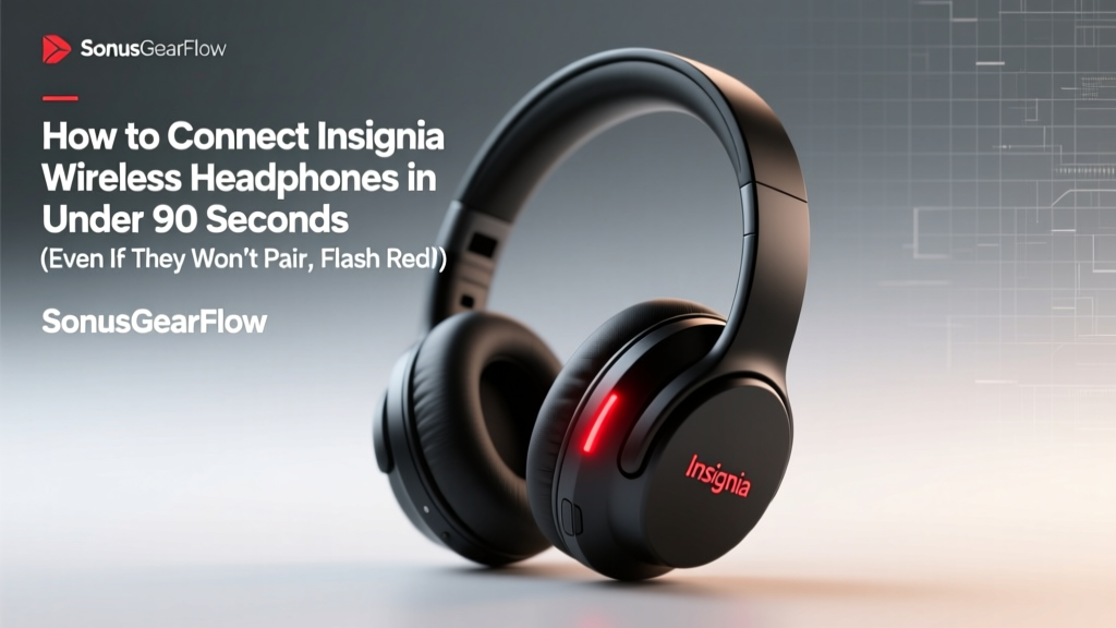 How to Connect Insignia Wireless Headphones in Under 90 Seconds (Even If They Won’t Pair, Flash Red, or Disconnect Mid-Use)