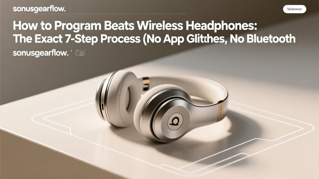 How to Program Beats Wireless Headphones: The Exact 7-Step Process (No App Glitches, No Bluetooth Failures—Just Works Every Time)